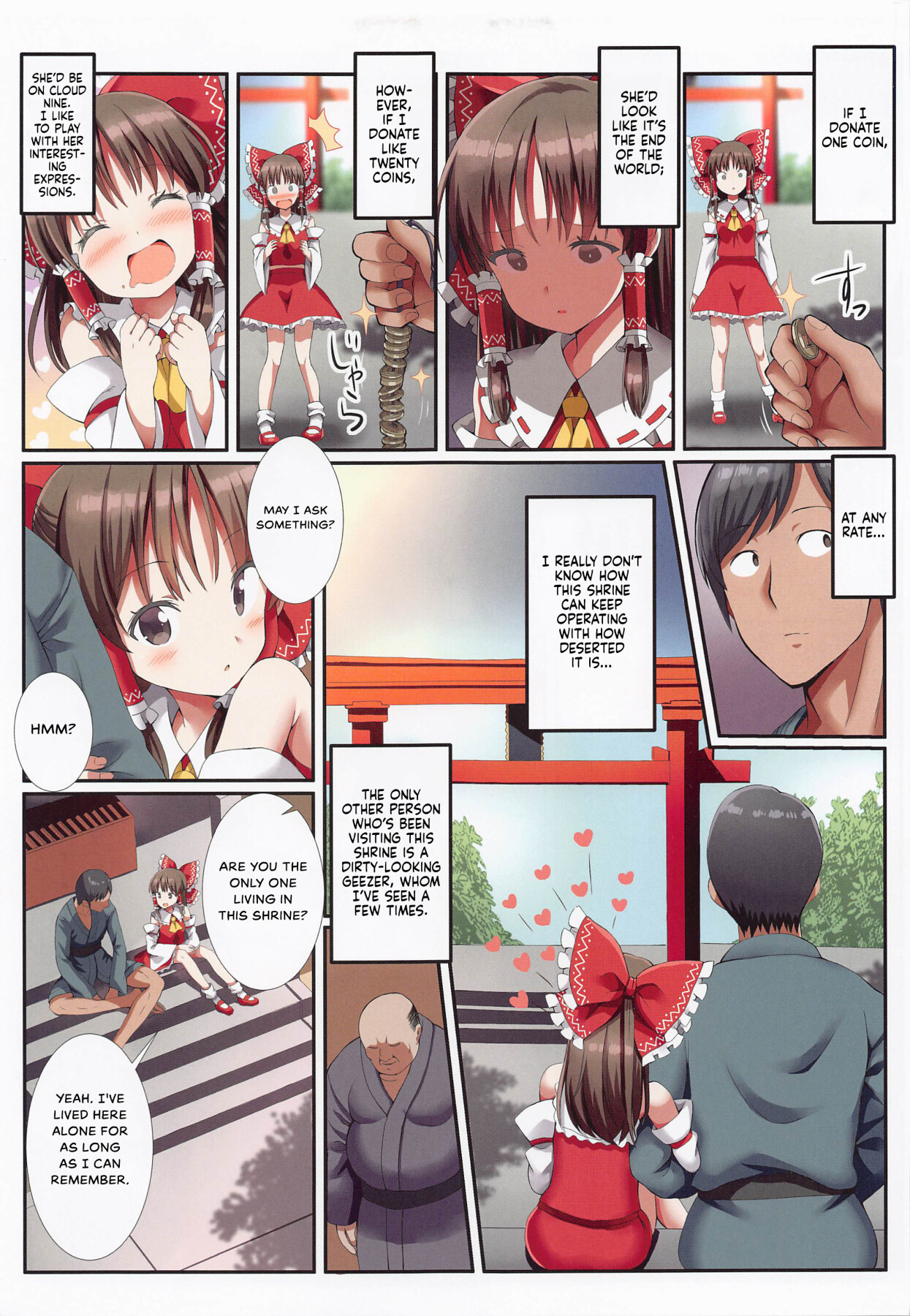 Hentai Manga Comic-Hakurei's Small Miko-san's Secret Business-Read-4